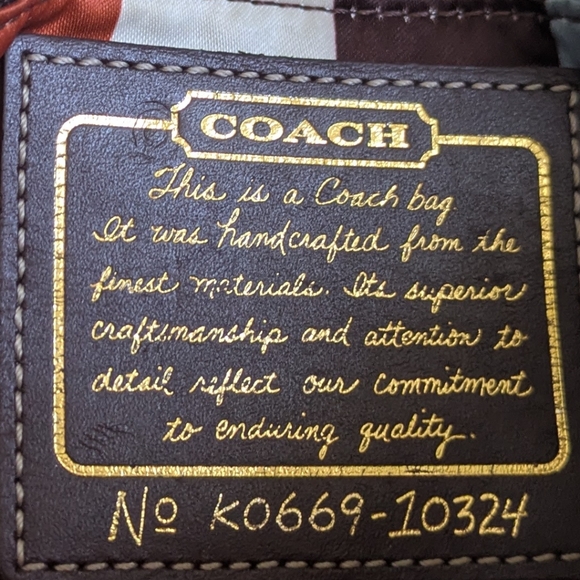 Coach Legacy 65 th Anniversary Leather Handbag. - Picture 8 of 15